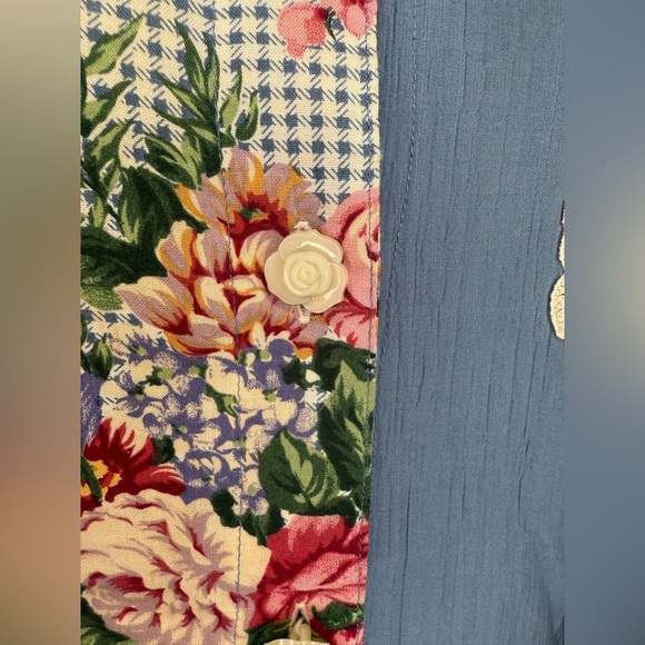 Vintage "Lacy Afternoon" Two-Piece Floral Dress Set by Shell Kepler – Size M - Picture 7 of 16